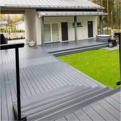 Pardoseala decking terasa din compozit WPC, Naimeed D6464, 290x14.6x2.5cm, Gri