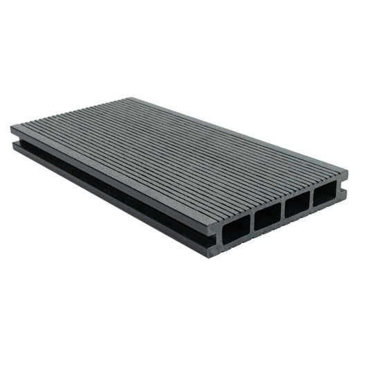 Pardoseala decking terasa din compozit WPC, Naimeed D6464, 290x14.6x2.5cm, Gri