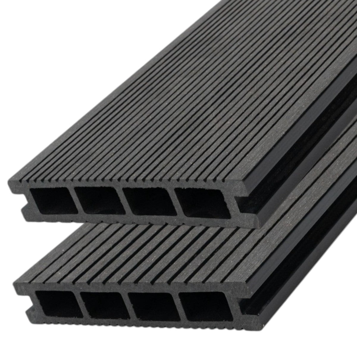 Pardoseala decking terasa din compozit WPC, Naimeed D6465, 290x14.6x2.5cm, Negru