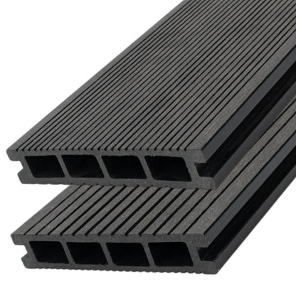 Pardoseala decking terasa din compozit WPC, Naimeed D6465, 290x14.6x2.5cm, Negru