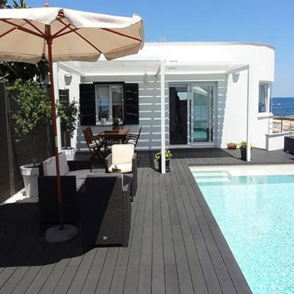 Pardoseala decking terasa din compozit WPC, Naimeed D6465, 290x14.6x2.5cm, Negru