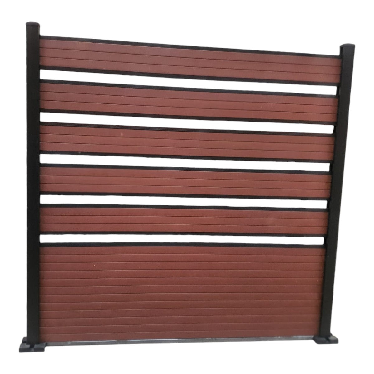 Placa de gard 3D, din compozit de lemn si plastic WPC, Naimeed D6472, 180x15,5x2.4cm, Visiniu