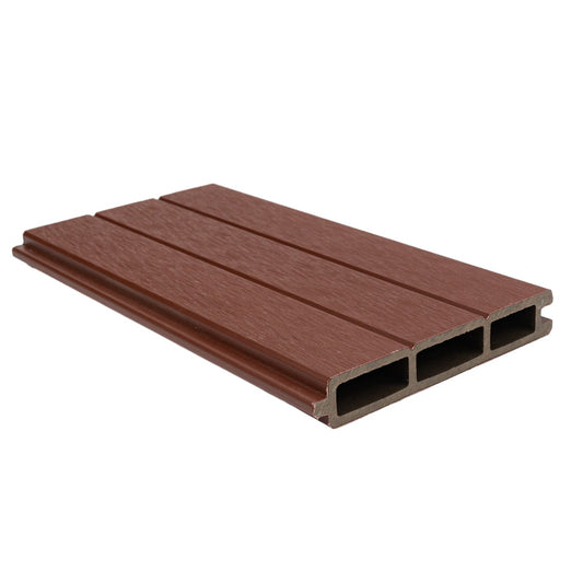 Placa de gard 3D, din compozit de lemn si plastic WPC, Naimeed D6472, 180x15,5x2.4cm, Visiniu