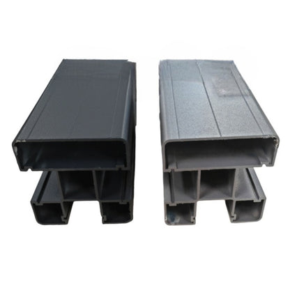 Stalp din Aluminiu pentru Gard, Naimeed D6475, 187x7x7 cm, Gri