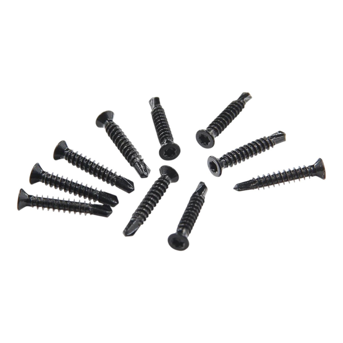 Surub pentru fixarea sinei de placa de gard, fier zincat, Naimeed D6482, 25x3 mm, Negru