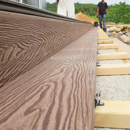 Pardoseala decking terasa din compozit WPC, Naimeed D6483, rezistenta sporita, 290x14x2.5cm, Caramiziu