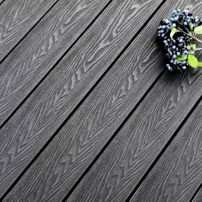 Pardoseala decking terasa din compozit WPC, Naimeed D7481, rezistenta sporita, 280x14x2.5cm, Gri inchis