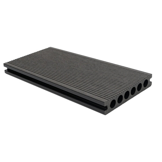 Pardoseala decking terasa din compozit WPC, Naimeed D6485, rezistenta sporita, 290x14x2.5cm, Negru