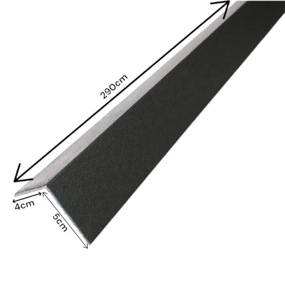 Cornier perimetral coextrudat, WPC, Naimeed D6486, 290x5x4 cm, Negru