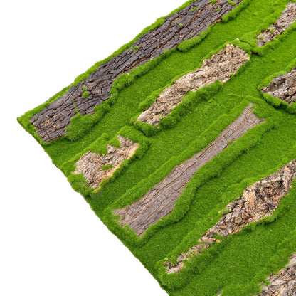 Covor muschi artificial de padure, Naimeed D6534, pentru decorare interioara sau exterioara, Verde, 1000x1000x20mm