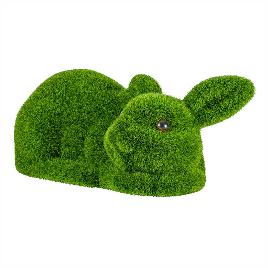 Figurina din iarba artificiala, Naimeed D6536, Iepuras, Verde, 31 cm