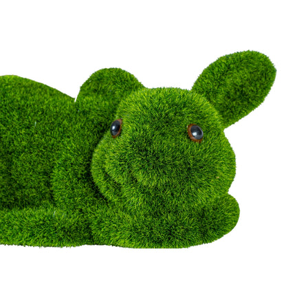 Figurina din iarba artificiala, Naimeed D6536, Iepuras, Verde, 31 cm