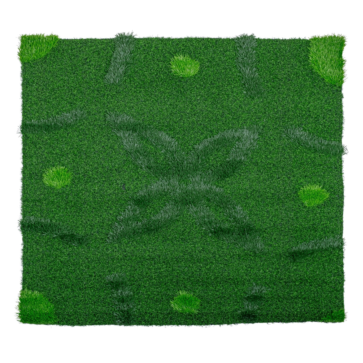 Covor gazon artificial, Naimeed D6546,  pentru decorare interioara sau exterioara, Verde, 1000x900x20mm