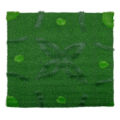 Covor gazon artificial, Naimeed D6546,  pentru decorare interioara sau exterioara, Verde, 1000x900x20mm