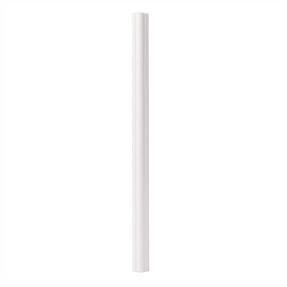 Set 5 Bagheta decorativa, polimer rigid, Naimeed D6690, Alb, 230x2x1cm