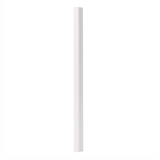 Set 5 Bagheta decorativa, polimer rigid, Naimeed D6690, Alb, 230x2x1cm