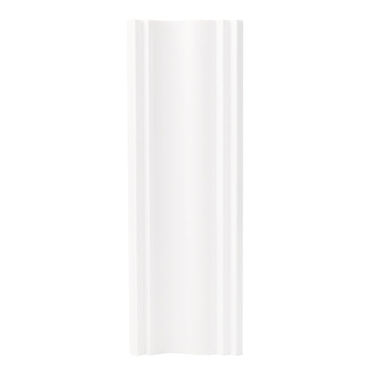 Plinta decorativa, polimer rigid, Naimeed D6697, Alb, 2300x120x15mm