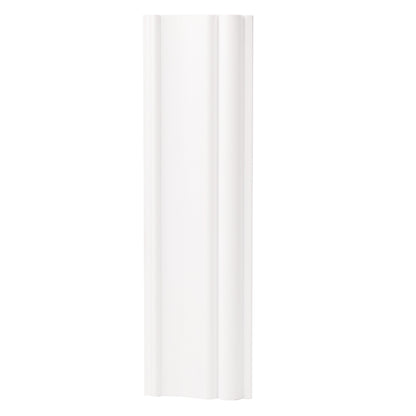Set 5 plinte decorative, polimer rigid, Naimeed D6698, Alb, 2300x85x25mm