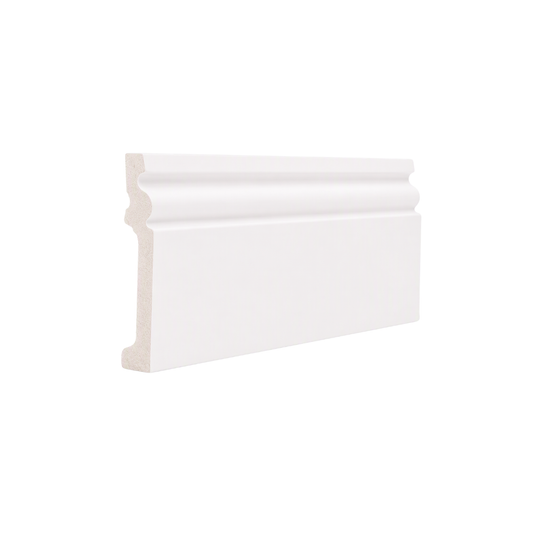 Plintă decorativă, polimer rigid, Naimeed D6699, Alb, 230 × 10 × 1.5 cm