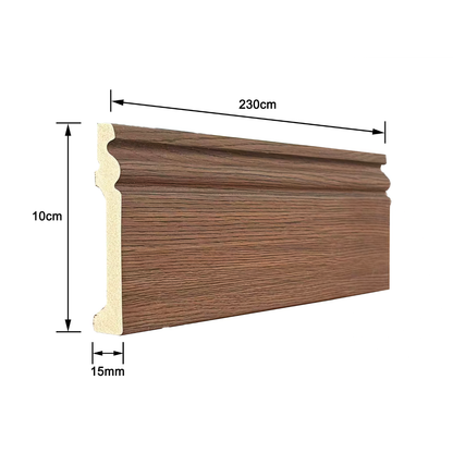 Plintă decorativă, polimer rigid, Naimeed D6699MARO, Maro, 230 × 10 × 1.5 cm