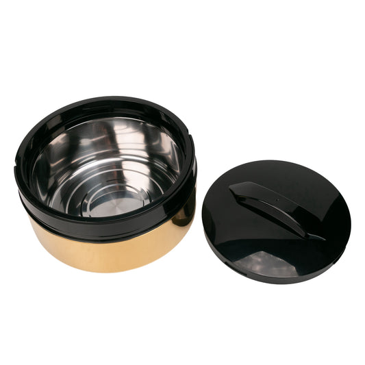 Caserola termica, set 4 piese, Thermo Class, cu interior din inox, Naimeed D6702, Auriu