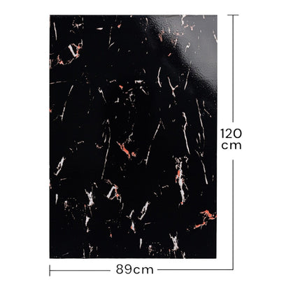 Set 3 panouri cristal carbon, Naimeed D6726, ultrarezistent, flexibil, ignifug, 120x89cm, 5mm grosime, tehnologie moderna, rezistent la umezeala