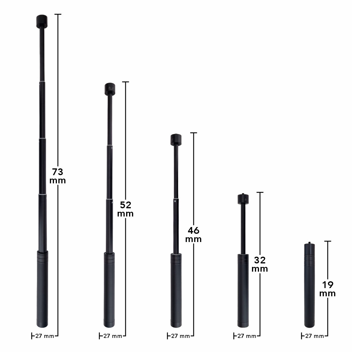 Tija de extensie Aochuan pentru gimbal, D6735, compatibil cu Smart XE / X Pro / S2 / M1 Pro / M2 Pro