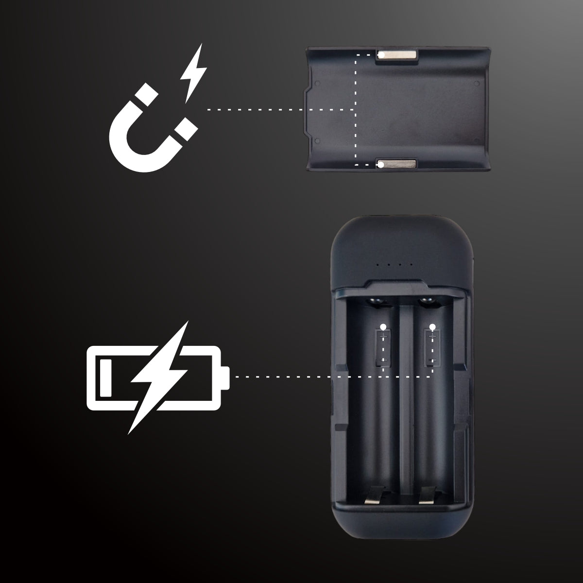 Incarcator portabil Aochuan pentru acumulator Gimbal, D6740, compatibil cu Smart X, Smart X Pro si Smart X Pro AI