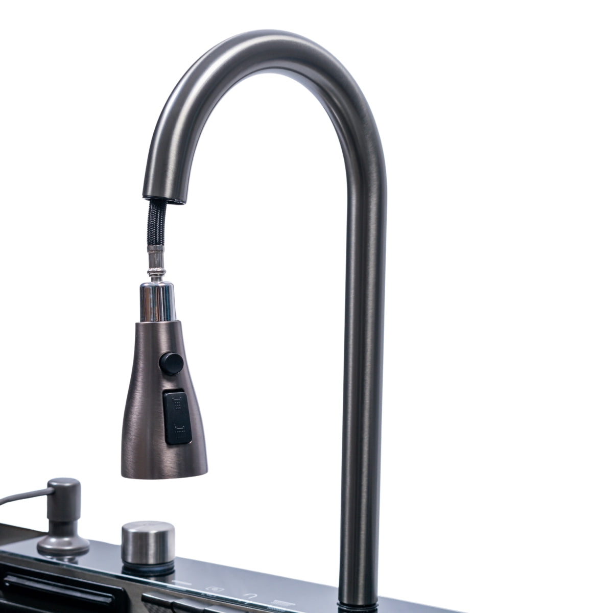 Chiuveta multifunctionala Smart Cuisine, cu accesorii incluse, Naimeed D6744, functii multiple, otel inoxidabil, Gri, 210x750x460mm