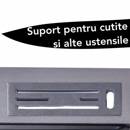 Chiuveta multifunctionala Smart Cuisine, cu accesorii incluse, Naimeed D6747, functii multiple, otel inoxidabil, Gri, 210x750x460mm