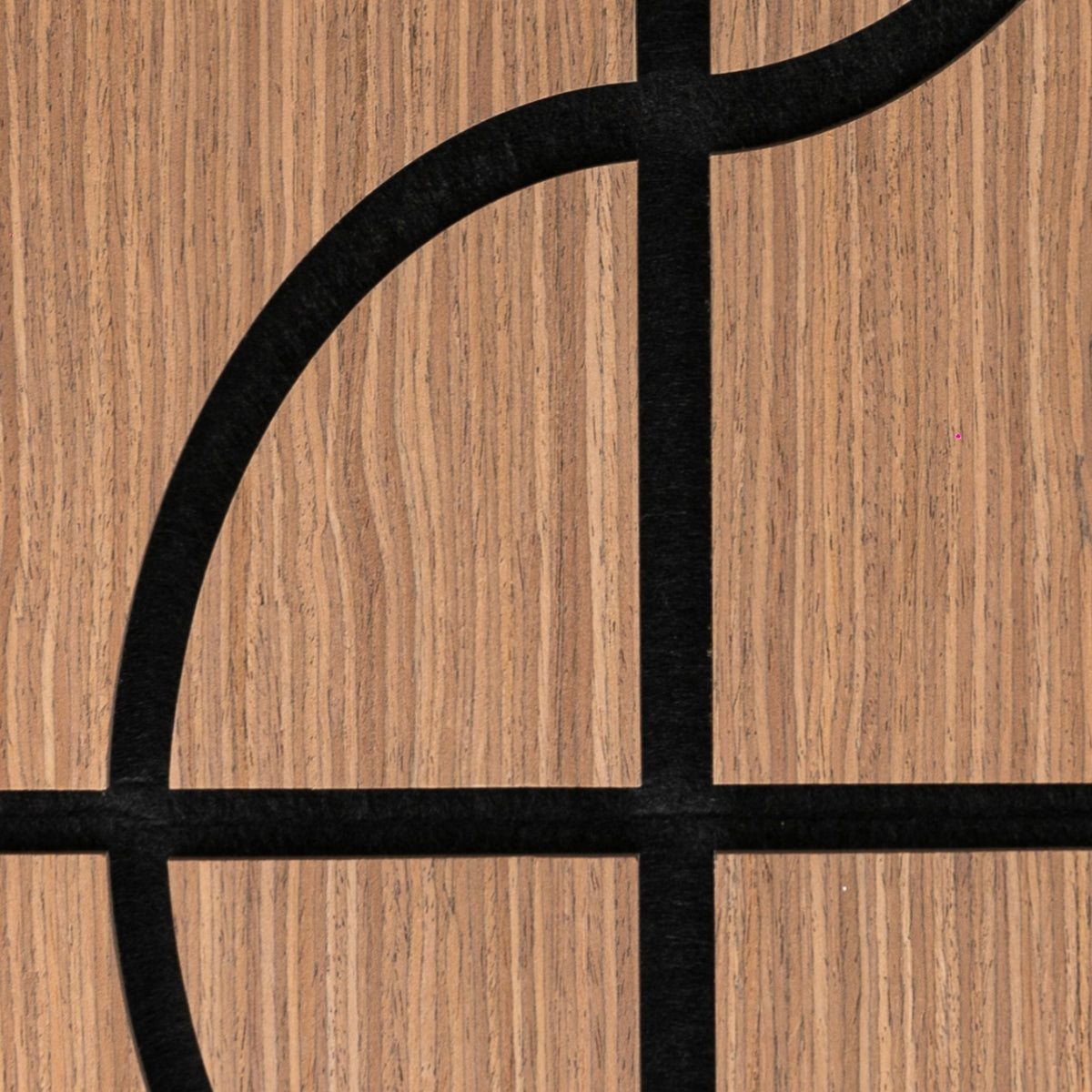 Set 5 Panouri riflaje acustice decorative, HDF si pasla, Naimeed D6756, 90x45x1.8cm, Stejar Inchis