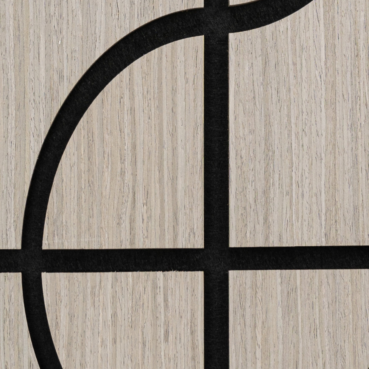 Set 5 Panouri riflaje acustice decorative, HDF si pasla, Naimeed D6757, 90x45x1.8cm, Gri