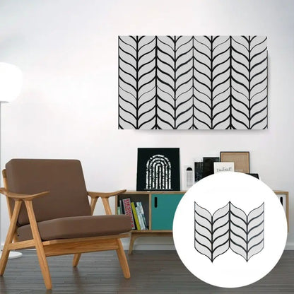 Panou riflaj acustic decorativ, Oglinda si pasla, Naimeed D6777, 90x80x1.2cm, Gri