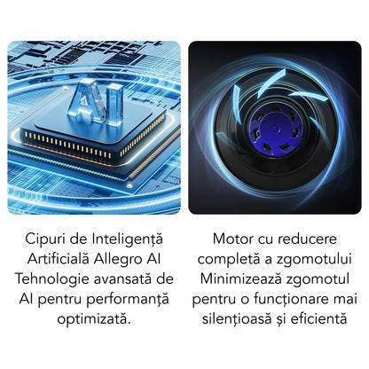 Robot Curatare Geamuri Liectroux HCR-09(D6808), 2800Pa, protectie anti cadere, baterie 500mAh, autonomie 60 de minute pe acumulator in caz de pana de curent, capacitate 30ml, 295x145x120mm, Alb
