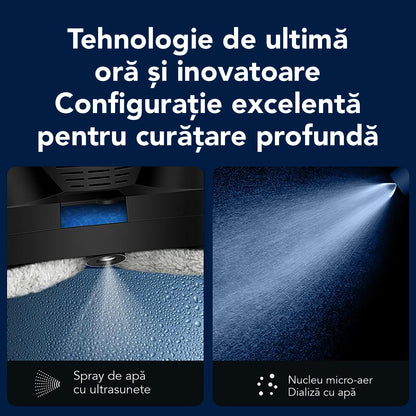 Robot Curatare Geamuri Liectroux HCR-10(D6809), 2800Pa, protectie anti cadere, baterie 500mAh, autonomie 60 de minute pe acumulator in caz de pana de curent, capacitate 30ml, 295x145x120mm, Negru