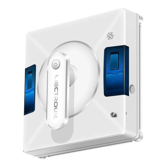 Robot Curatare Geamuri Liectroux YW509(D6810), 3000Pa, baterie 500mAh, protectie anti cadere, autonomie 30 de minute pe acumulator in caz de pana de curent, capacitate 90ml, 215x215x104mm, Alb