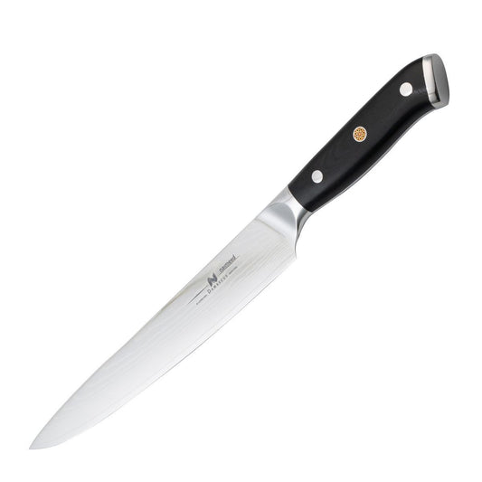 Cutit feliere, din otel Damascus,  Naimeed D6823, damasc 67 straturi, 37.5 cm, Negru