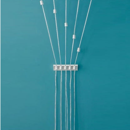 Uscator rufe de tavan, metalic, 5 bare, Naimeed D6840, 180x50x320cm, Alb