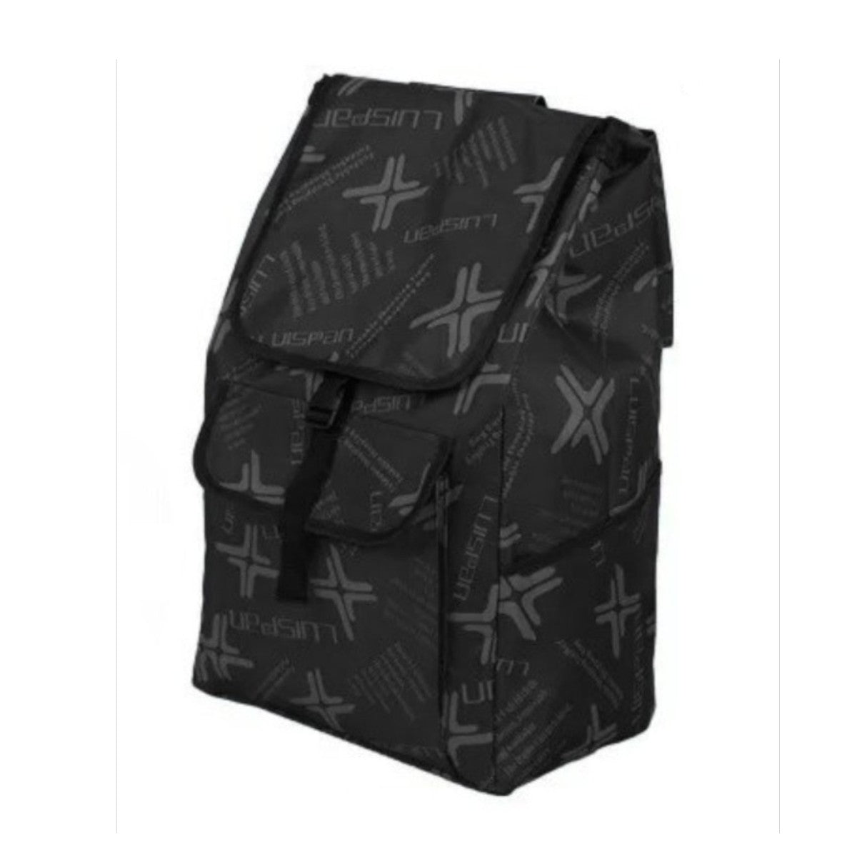 Carucior cumparaturi pliabil cu 2 roti rezistente si sac textil, detasabil cu 2 buzunare laterale, Naimeed D6873, capacitate 49L, 100x45x34cm, Negru