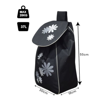 Husa rezerva, Naimeed D6875, pentru carucioarele de cumparaturi, orginal pentru carut modelul D4942, 37 L, Negru