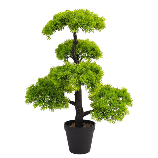 Copac artificial, tip Conifer, cu ghiveci, Naimeed D6916, 50x12 cm, Verde