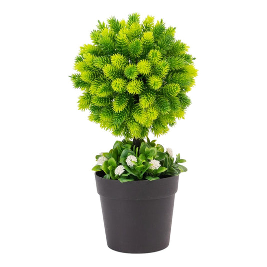 Copac artificial, tip Conifer, cu ghiveci, Naimeed D6917, 24x8.8 cm, Verde
