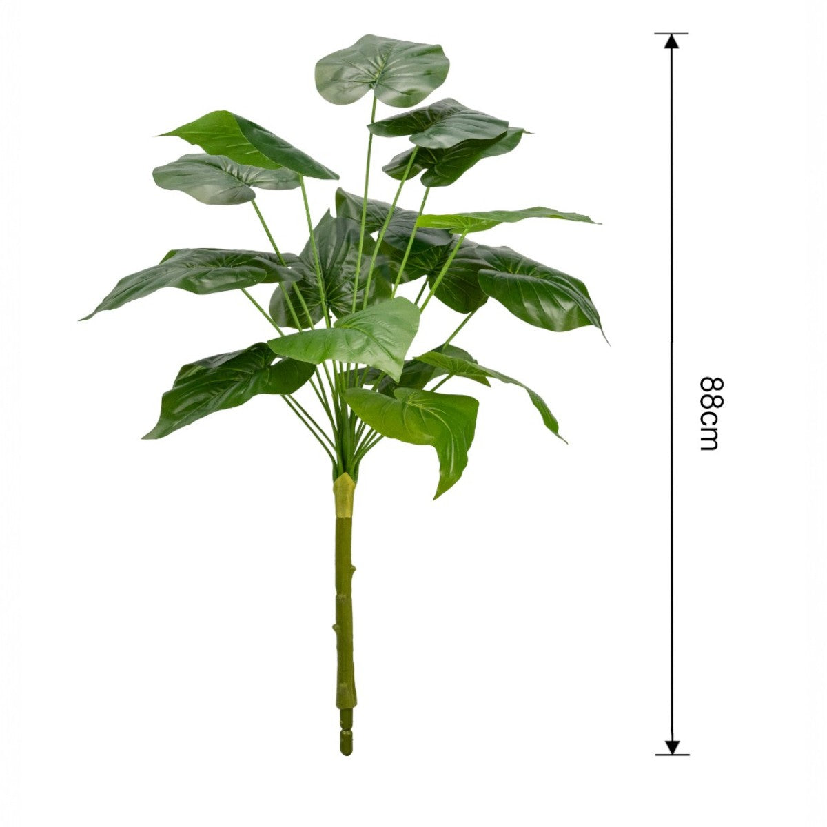 Planta decorativa artificiala, fara ghiveci, tip Monstera, Naimeed D6945, 88 cm, Verde
