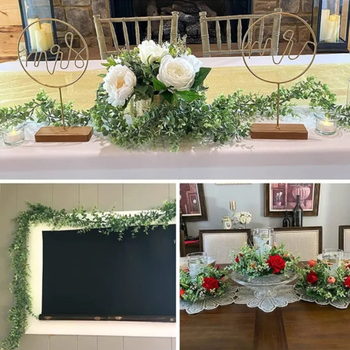 Ghirlanda decorativa artificiala, tip Buxus, Naimeed D6950, 160 cm, Verde