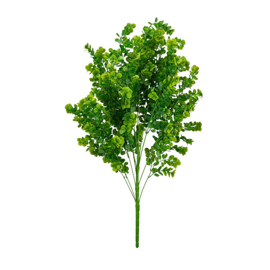 Planta decorativa artificiala, fara ghiveci, tip Eucalipt,  Naimeed D6952, 105 cm, Verde