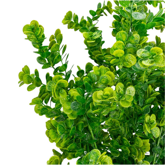 Planta decorativa artificiala, fara ghiveci, tip Eucalipt,  Naimeed D6952, 105 cm, Verde