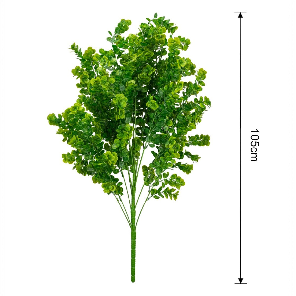 Planta decorativa artificiala, fara ghiveci, tip Eucalipt,  Naimeed D6952, 105 cm, Verde