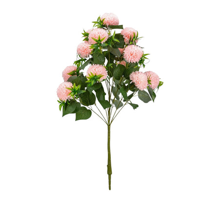 Planta decorativa artificiala, fara ghiveci, tip Crizantema, Naimeed D6961, 105 cm, Roz