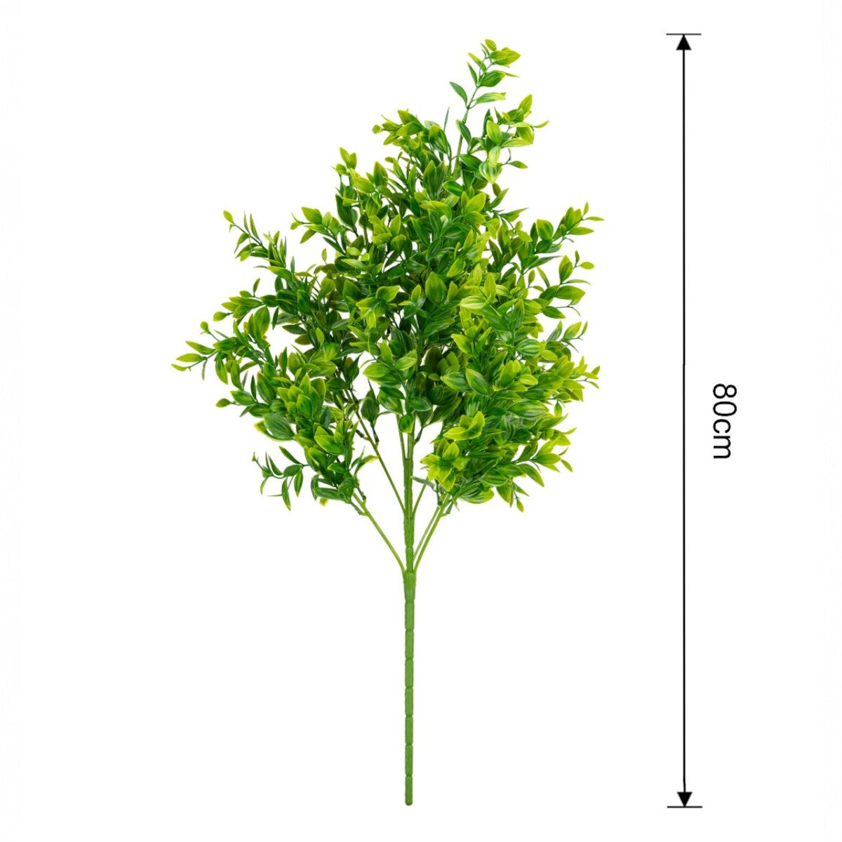 Planta decorativa artificiala, fara ghiveci, tip Buxus, Naimeed D6962, 80 cm, Verde