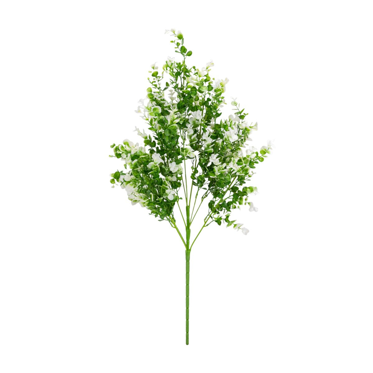 Planta decorativa artificiala, fara ghiveci, tip Eucalipt, Naimeed D6963, 80 cm, Alb